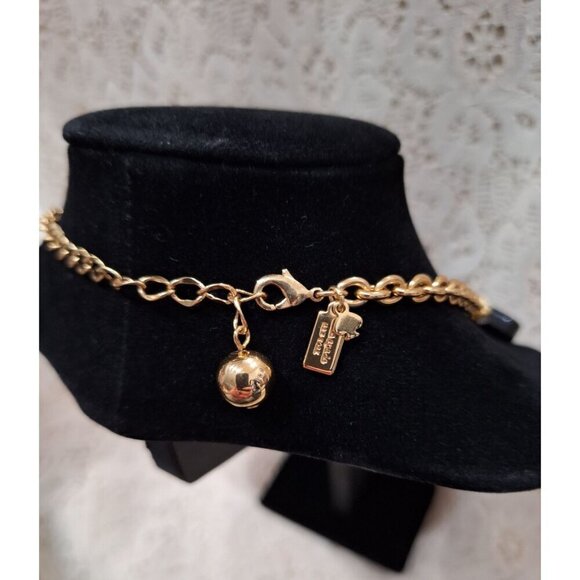 Kate Spade Vintage Black and Faux Tortoiseshell Gold Tone Adjustable Necklace - Picture 4 of 4